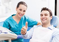 dentist with patient