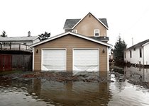 flooded home